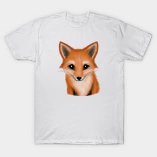 Cute Fox Drawing T-Shirt